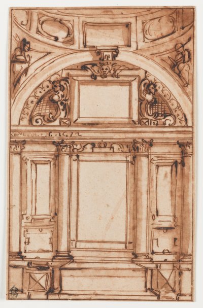 An Architectural Study by Luca Cambiaso