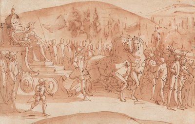 Funeral Procession by Luca Cambiaso