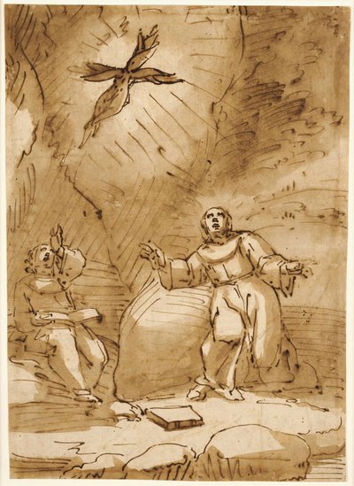 Stigmatization of Saint Francis by Luca Cambiaso