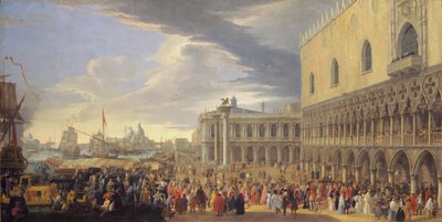 The Arrival of the Earl of Manchester in Venice, 1707-1710 by Luca Carlevarijs