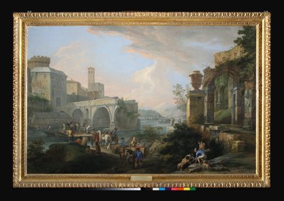 Capriccio with the Ponte Rotto by Luca Carlevaris