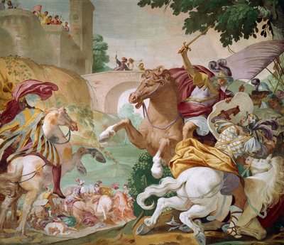 Life of Antenor (detail), cycle of frescoes by Luca Ferrari, central hall of Villa Selvatico, Battaglia Terme, Italy by Luca Ferrari