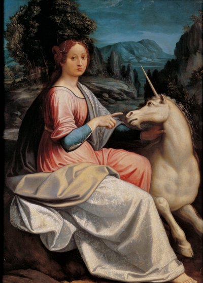 Lady and the Unicorn by Luca Longhi