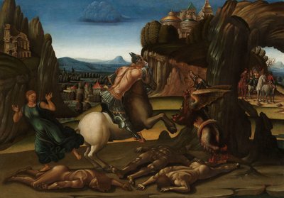 Saint George and the Dragon by Luca Signorelli (workshop of)