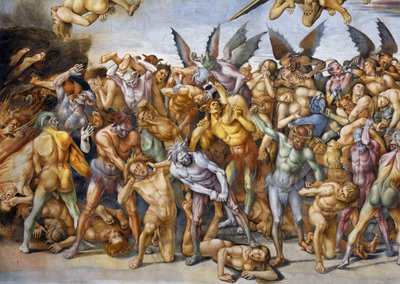 Damned in Hell, from Last Judgment Fresco Cycle by Luca Signorelli