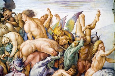 Damned in Hell, from Last Judgment Fresco Cycle by Luca Signorelli