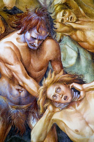 Damned in Hell, from Last Judgment fresco cycle by Luca Signorelli