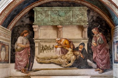 Lamentation of the Dead Christ Between the Two Saints of Orvieto by Luca Signorelli