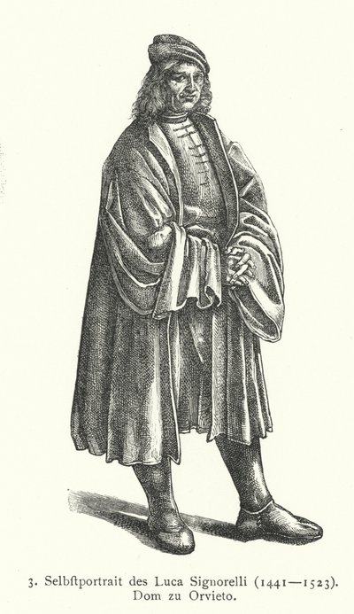Self-portrait of Italian Renaissance Artist Luca Signorelli by Luca Signorelli