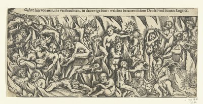 Hell with Demons and the Damned in Eternal Fire by Lucas Cranach