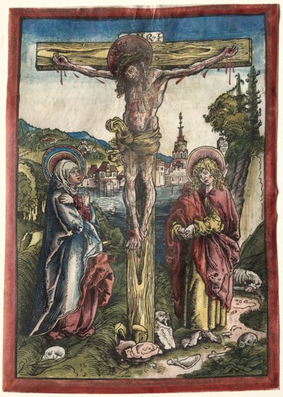 Christ on the Cross between the Virgin and Saint John by Lucas Cranach