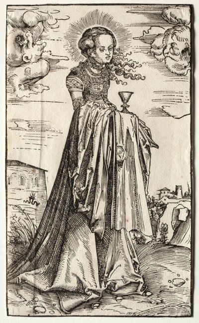 St. Barbara by Lucas Cranach