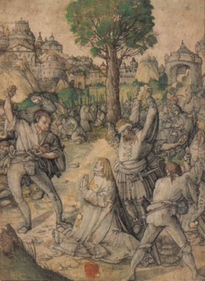 The Stoning of St Stephen Outside the Golden Gate of Jerusalem by Lucas Cranach d.Æ.