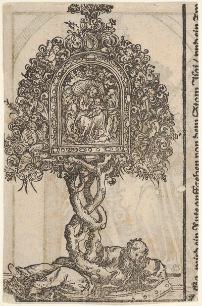 A Golden Reliquary with the Tree of Jesse, from the Large Series of Wittenberg Reliquaries by Lucas Cranach the Elder