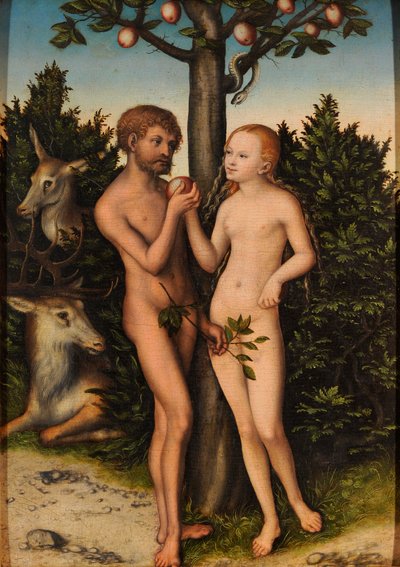 Adam and Eve / The Fall of Man by Lucas Cranach the Elder