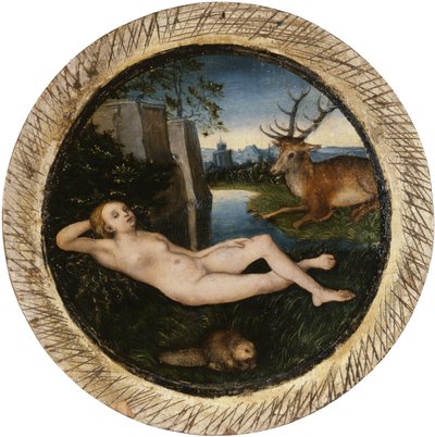 Reclining Nymph by Lucas Cranach the Elder