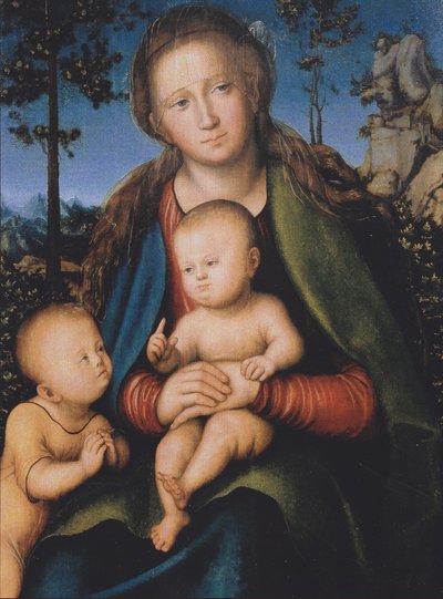 Madonna and Child with Saint John the Baptist by Lucas Cranach the Elder