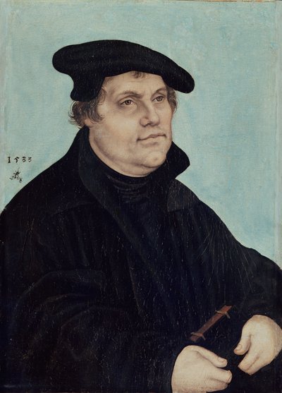 Portrait of Martin Luther by Lucas Cranach the Elder