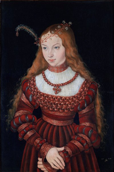 Portrait of Princess Sibylle of Cleve by Lucas Cranach the Elder