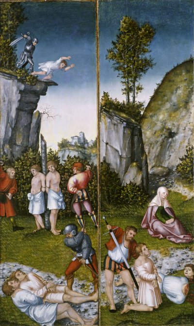 Saint Felicitas at the Martyrdom of Her Seven Sons by Lucas Cranach the Elder