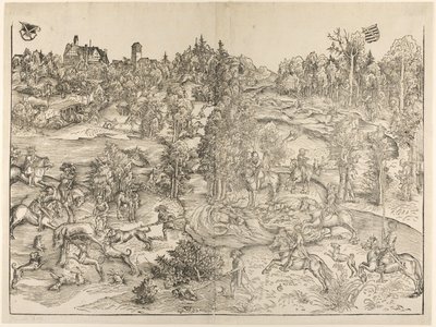 The Stag Hunt by Lucas Cranach the Elder