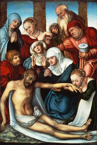 The Lamentation over the Dead Christ by Lucas Cranach the Elder