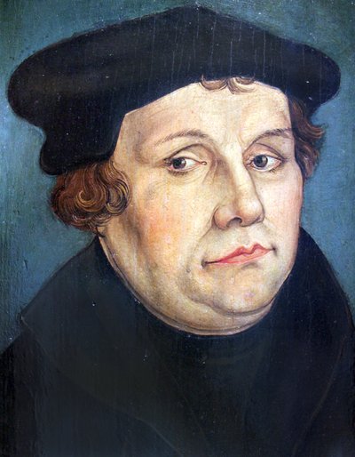 Portrait of Martin Luther by Lucas Cranach the Younger