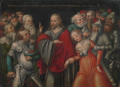 Christ and the Adulteress, ca. 1545-50 by Lucas Cranach the Younger