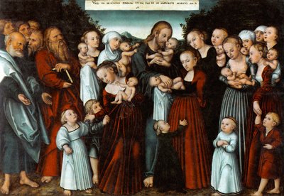Christ Blessing the Children by Lucas Cranach the Younger