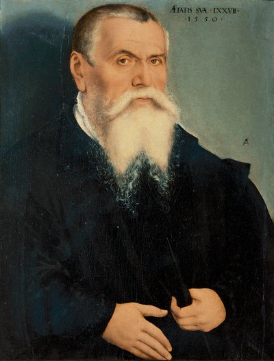 Portrait of Lucas Cranach the Elder by Lucas Cranach the Younger
