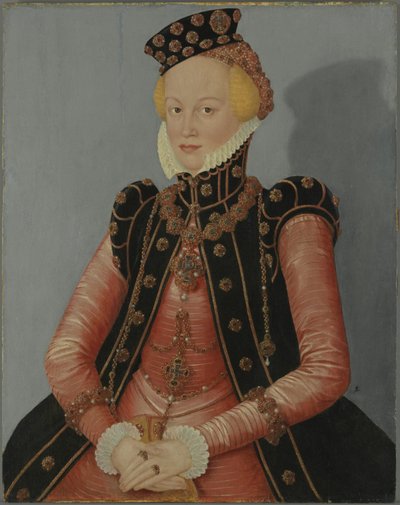 Portrait of a Saxon Princess by Lucas Cranach the Younger