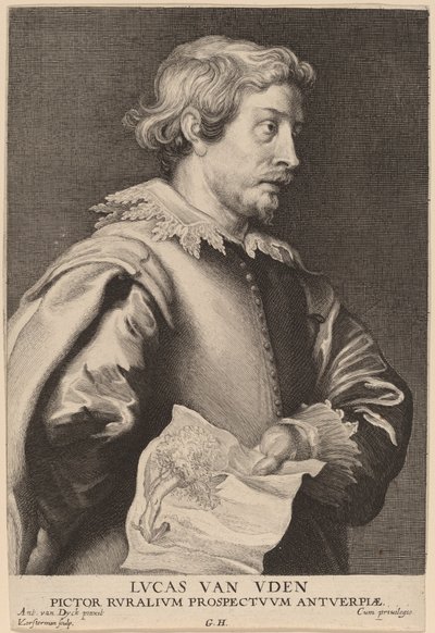 Lucas van Uden by Lucas Emil Vorsterman after Sir Anthony van Dyck