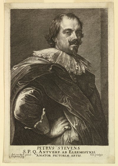 Portrait of Peter Stevens, from the Icones Principum Virorum by Lucas Vorsterman