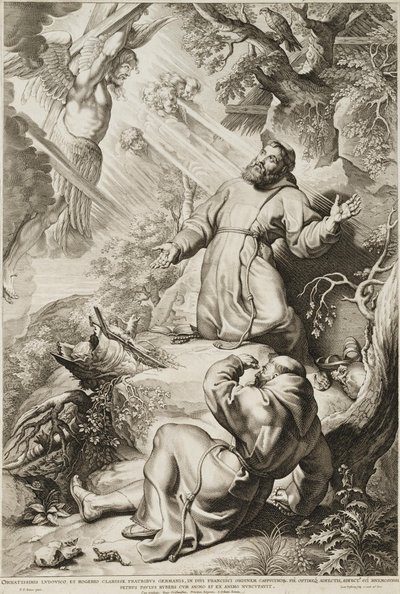 Saint Francis Receiving the Stigmata by Lucas Vorsterman the Elder