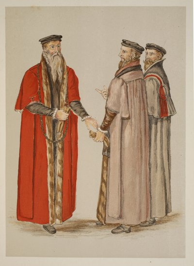Lord Mayor, Aldermen and liveryman, from a description of England written during Elizabeth I