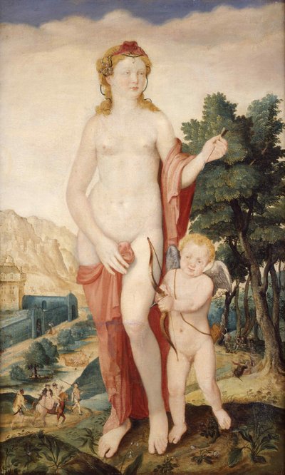 Venus and Amor by Lucas de Heere