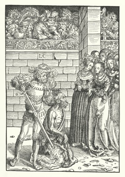 The Beheading of St John the Baptist by Lucas the Elder (after) Cranach