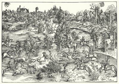 The Stag Hunt by Lucas the Elder (after) Cranach