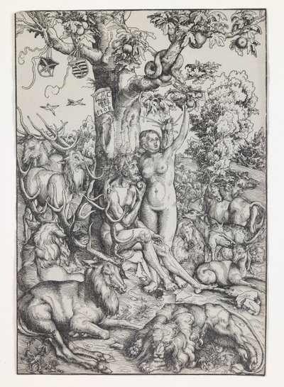 Adam and Eve in Paradise by Lucas the Elder Cranach