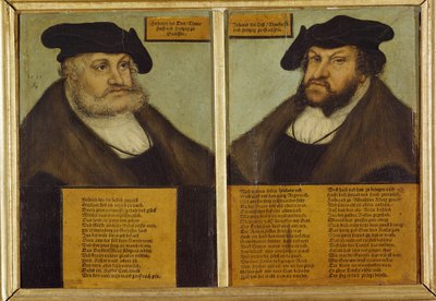 Double portrait of Frederick III of Saxony by Lucas the Elder Cranach