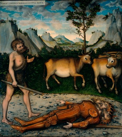 Hercules and the Cattle of Geryones (From The Labours of Hercules) by Lucas the Elder Cranach
