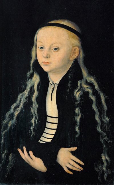 Magdalena Luther, Daughter of Reformer Martin Luther by Lucas the Elder Cranach