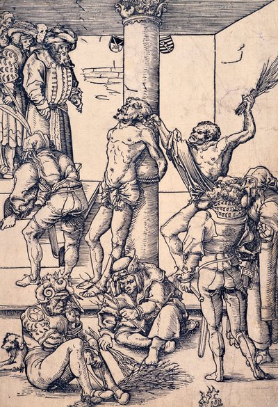 Passion of Christ: the scourging by Lucas the Elder Cranach