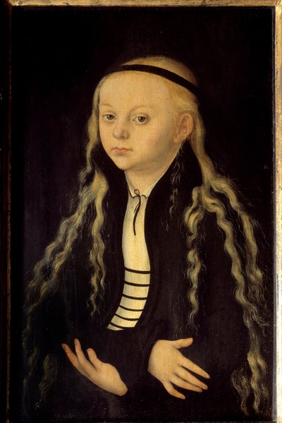 Portrait of Magdalena Luther, Daughter of Martin Luther by Lucas the Elder Cranach