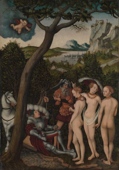 The Judgement of Paris, c.1528 by Lucas the Elder Cranach