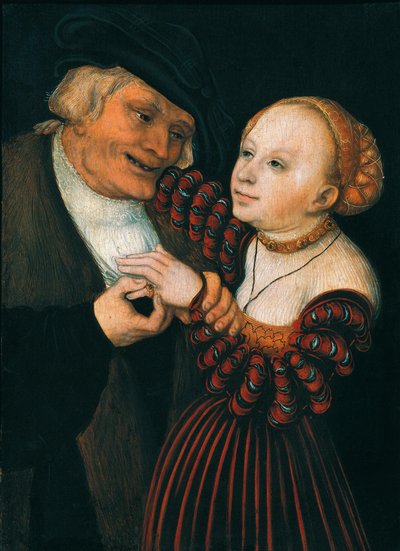 The Old Man and the Young Woman by Lucas the Elder Cranach