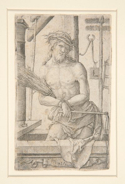 Christ as the Man of Sorrows with the Instruments of the Passion by Lucas van Leyden