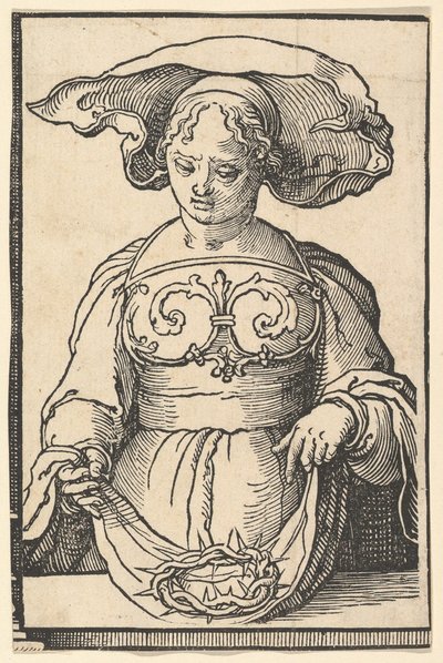 Delphic Sibyl, from the Series of Sibyls, ca. 1530 by Lucas van Leyden