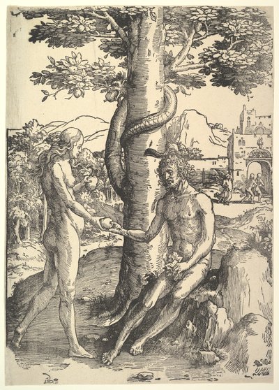 Fall of Man, Adam and Eve by Lucas van Leyden