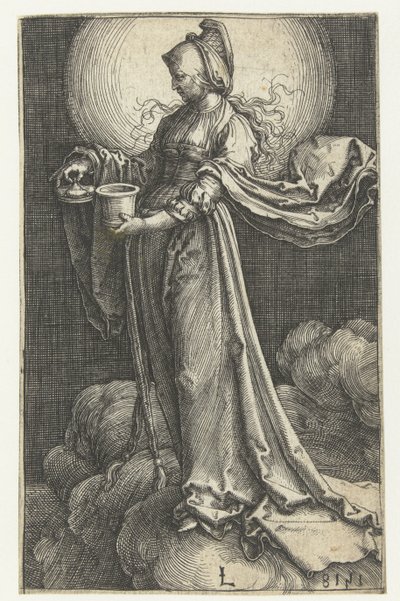 Mary Magdalene on the Clouds by Lucas van Leyden